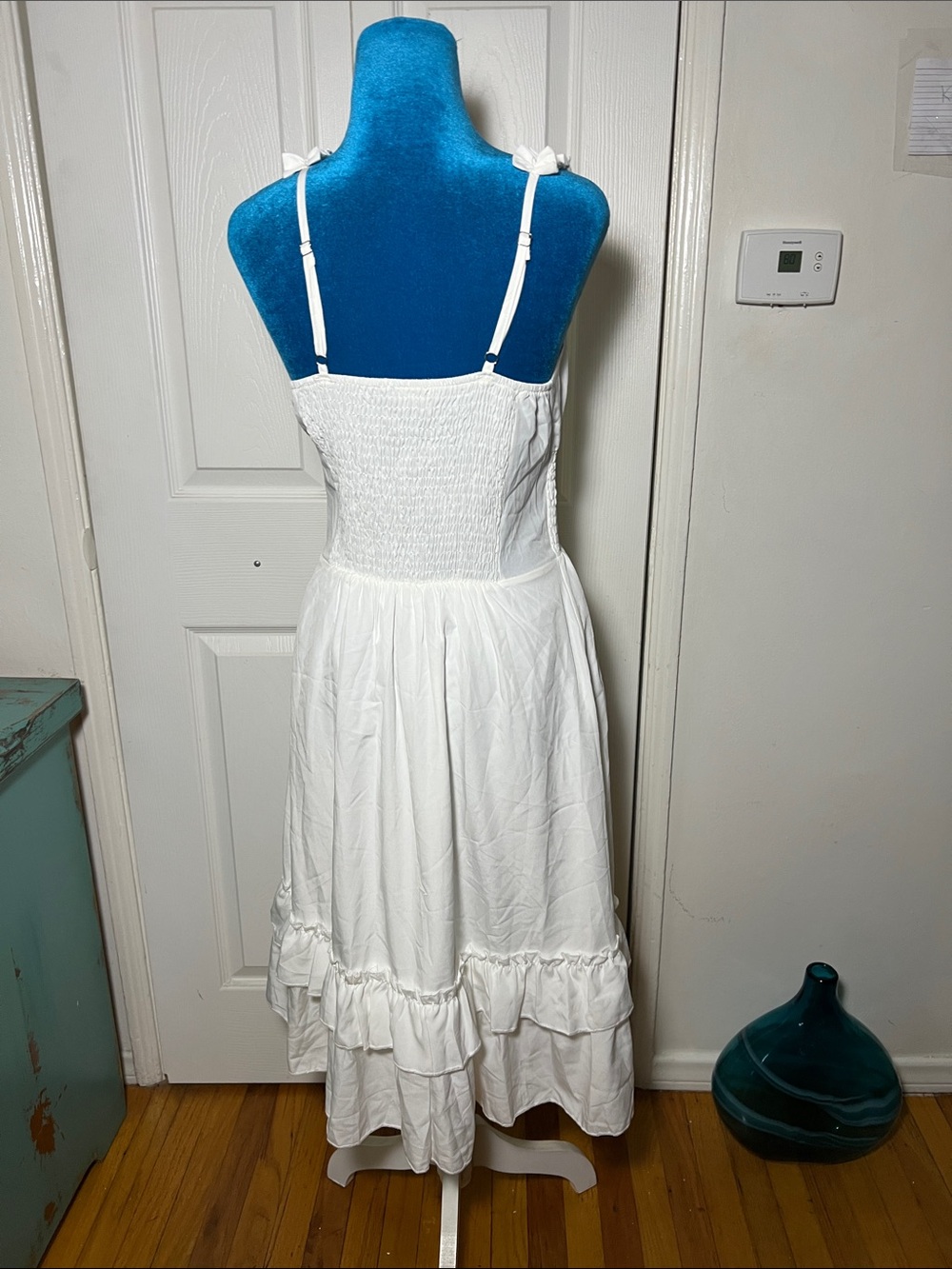 Scarlet Darkness Goth Renaissance White Midi Dress Women’s Small - Picture 5 of 8